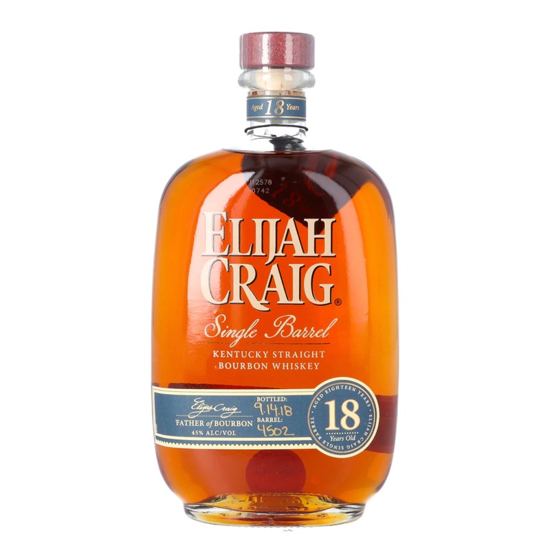 Elijah Craig 18 Year Old Single Barrel Bourbon