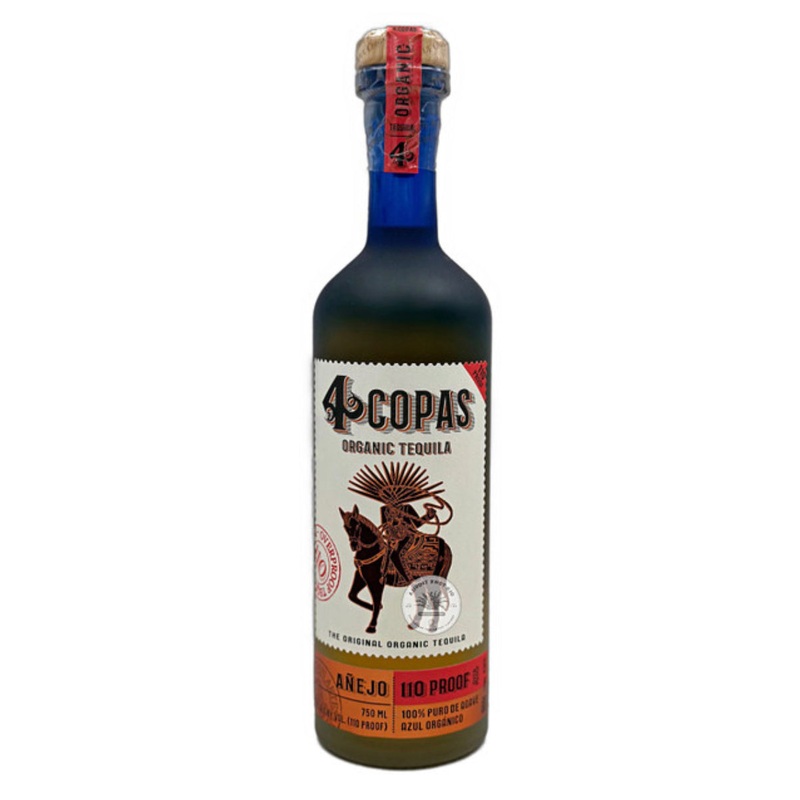4 Copas Organic Anejo Tequila 110 Proof