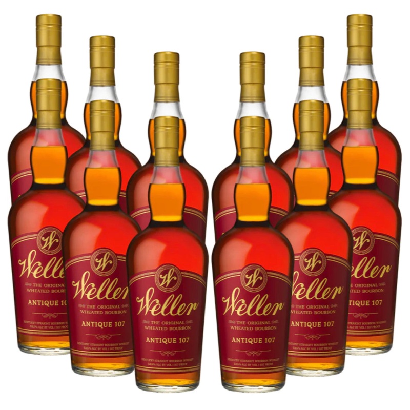 W.L. Weller Antique 107 Wheated Bourbon Whiskey 12 Pack