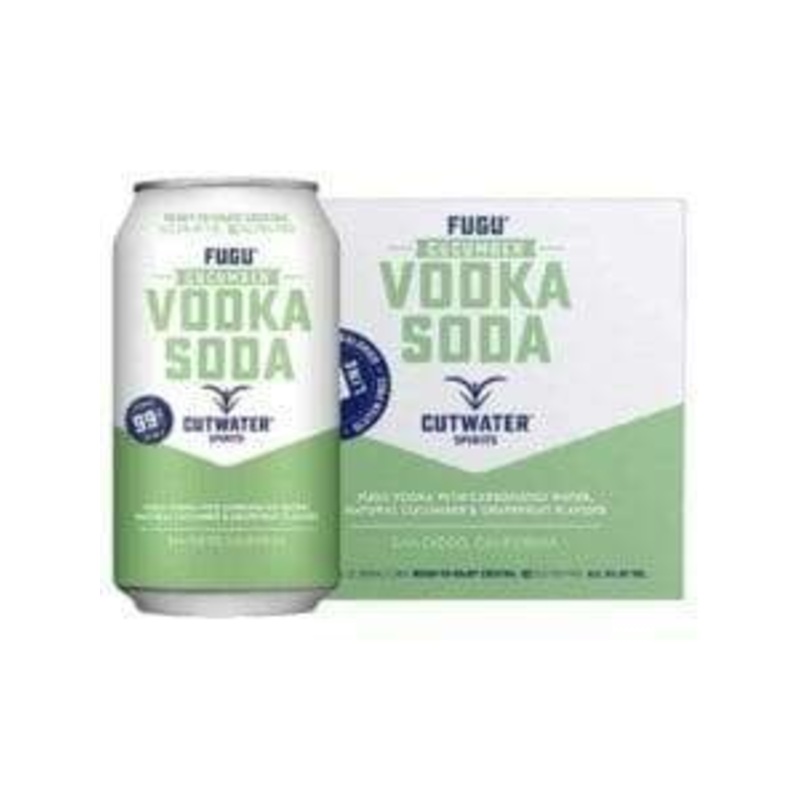 CutWater Fugu Cucumber Vodka Soda 4/12oz