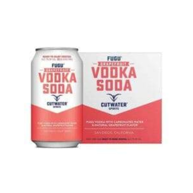 CutWater Fugu Grapefruit Vodka Soda 4/12oz