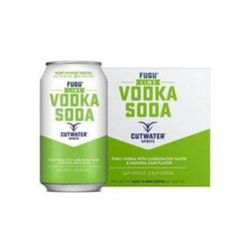 CutWater Fugu Lime Vodka Soda 4/12oz