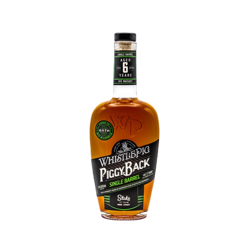 WhistlePig Piggyback Rye 6 Years Limited Edition 2024 Stake F1 Team Barrel
