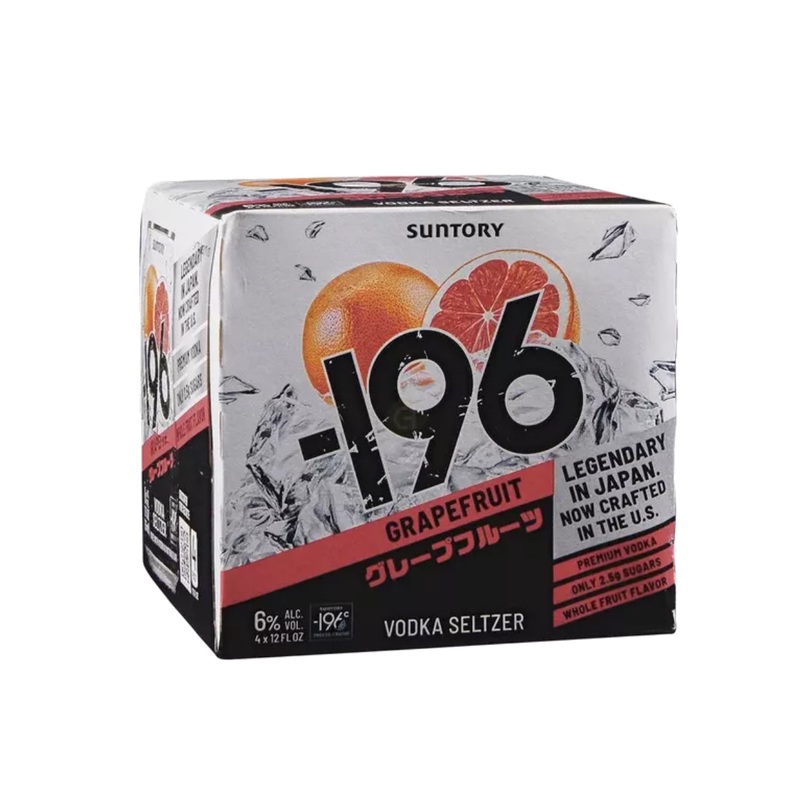 196 Grapefruit Vodka Seltzer 4 Pack