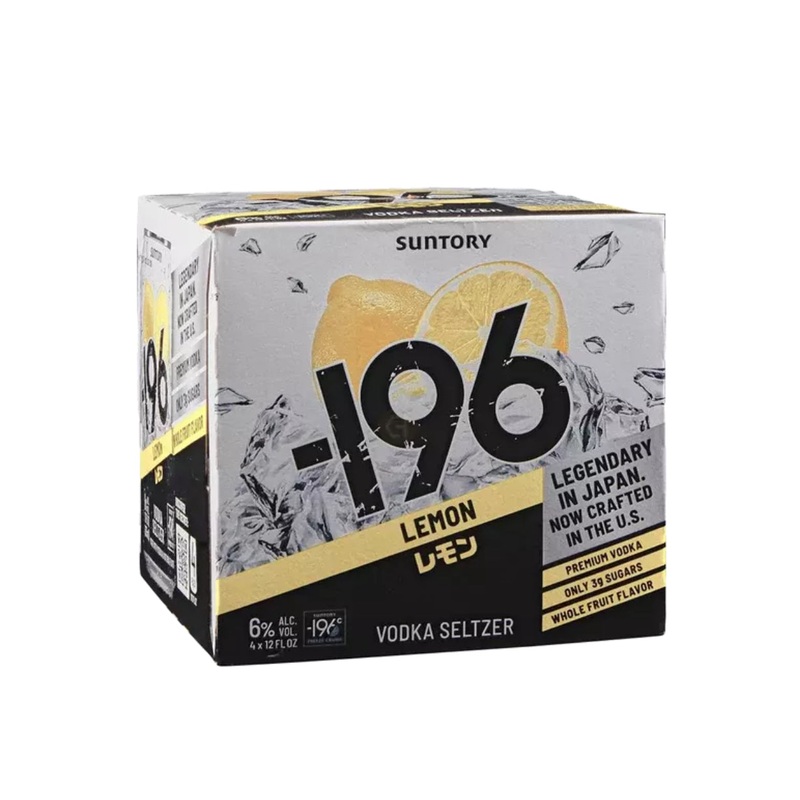 196 Lemon Vodka Seltzer 4 Pack