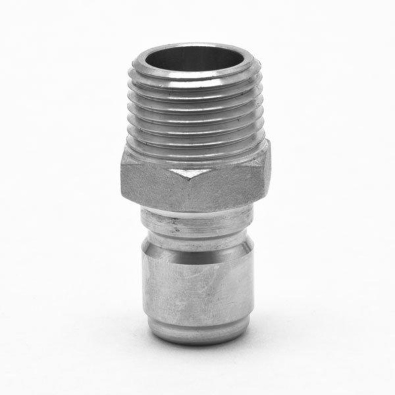 Male Stainless Quick Disconnect x Male 1/2 NPT