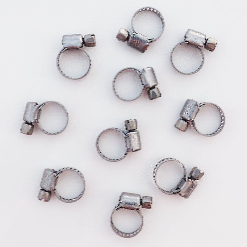 S/S Worm Gear Hose Clamp 1/4 – 5/8 OD (10 Pack)