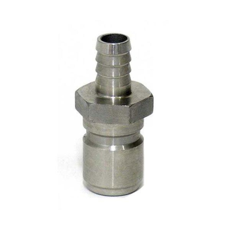 Stainless Steel Male Quick Disconnect w/ 3/8 Barb