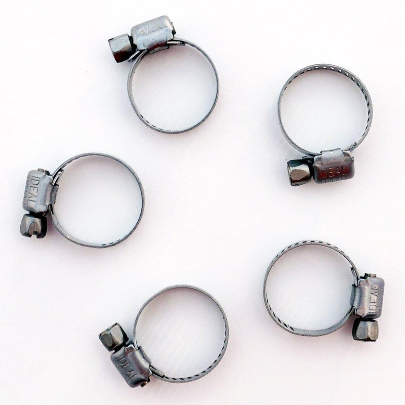 Worm Gear Hose Clamp Stainless 5/16 – 7/8 OD (10 Pack)