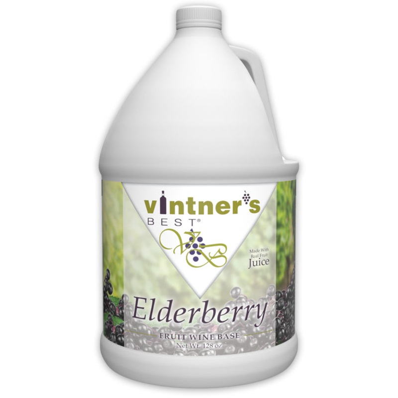 Elderberry Fruit Wine Base 128 oz. – Vintner’s Best