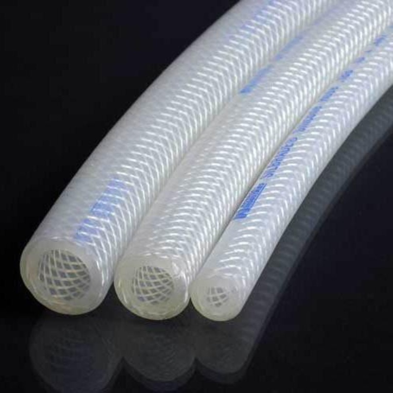 3/8 Reinforced Braided Silicone Silbrade Hose