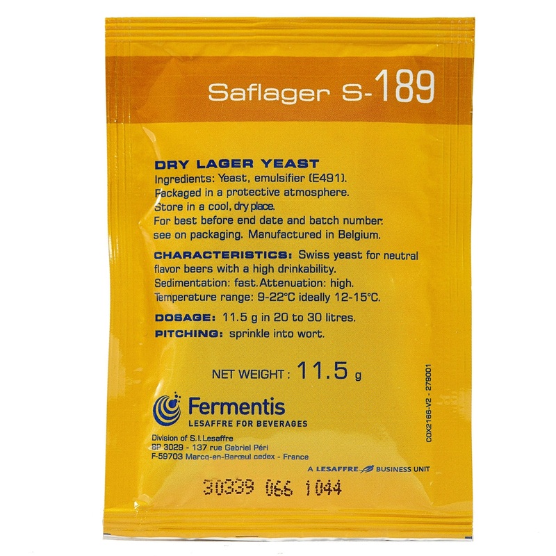 SafLager S-189 Lager Dry Yeast – Fermentis