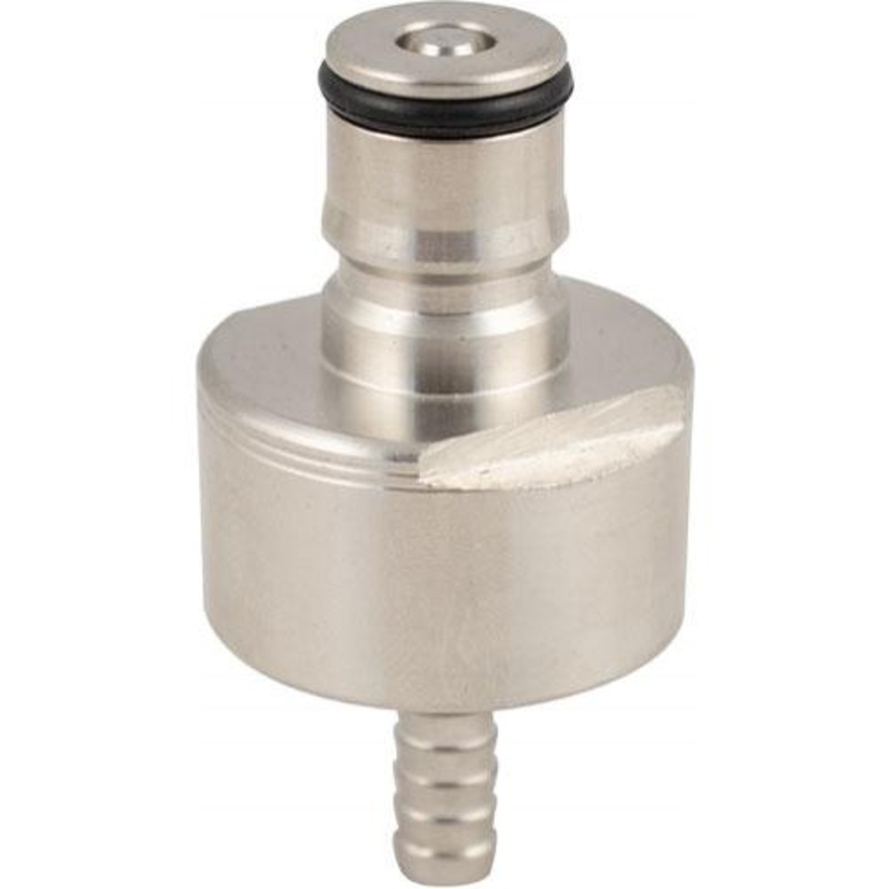 Carbonation Cap and Line Cleaning Ball Lock Cap – Stainless Steel