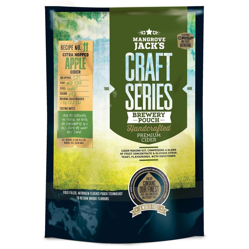 Craft Hard Cider Citra Hopped Recipe Kit – Mangrove Jacks