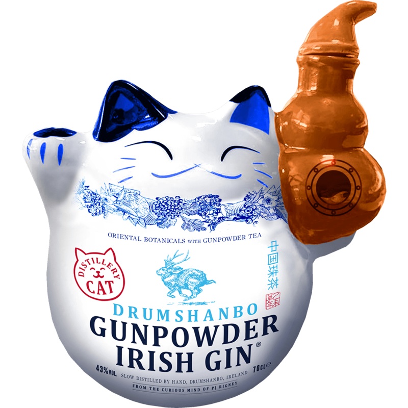 Drumshanbo Gunpowder Irish Gin Cat Bottle (700ml)