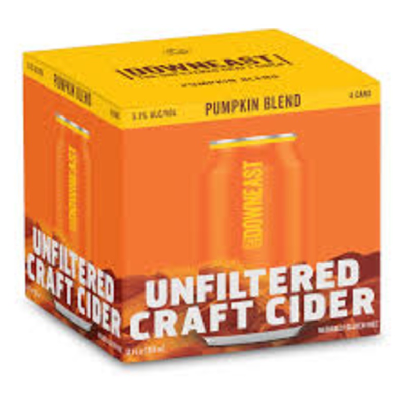 Down East Pumpkin Blend Cider(12oz Can 4Pk)