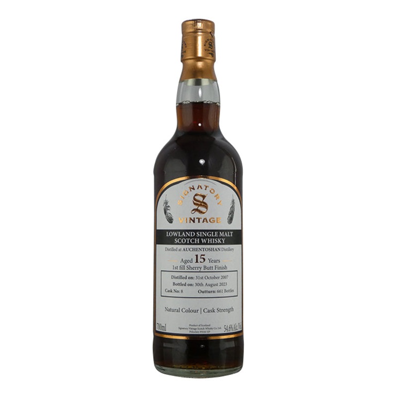 Signatory ‘Cask Strength Collection’ Single Cask Auchentoshan 2007 15 year old  (700ml)