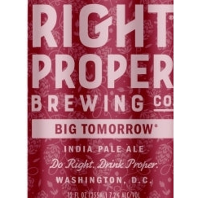 Right Proper Big Tomorrow IPA(12oz 6pk Can)