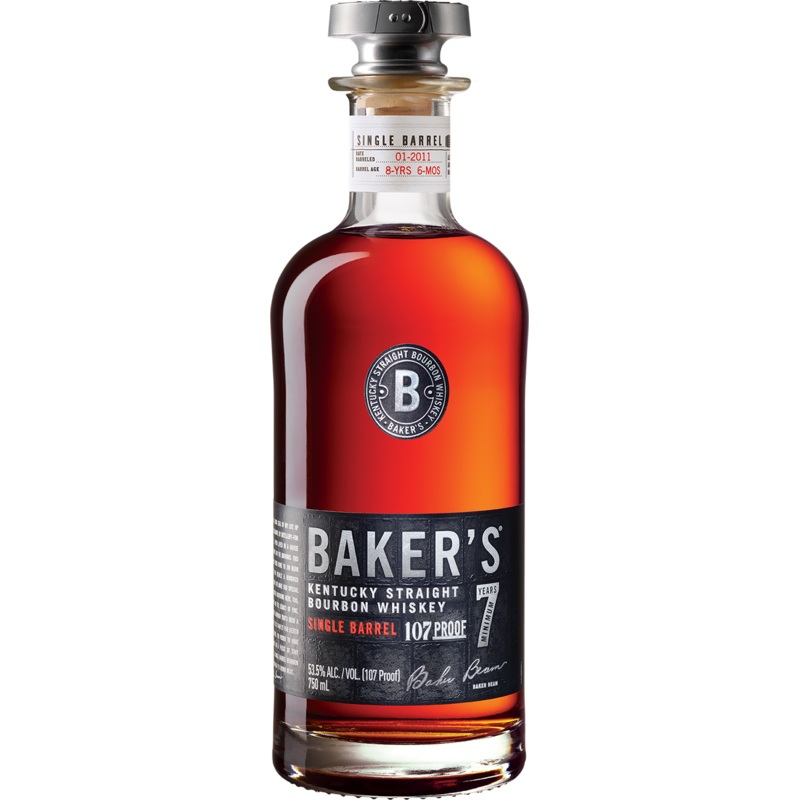 Bakers 7 Year Old 107 Proof Bourbon Old Label (750ml)