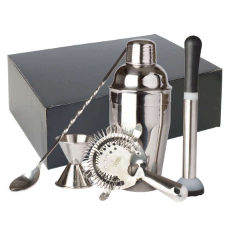 Franmara 5pc Bar Set Black gift Box (NA-Weighted)