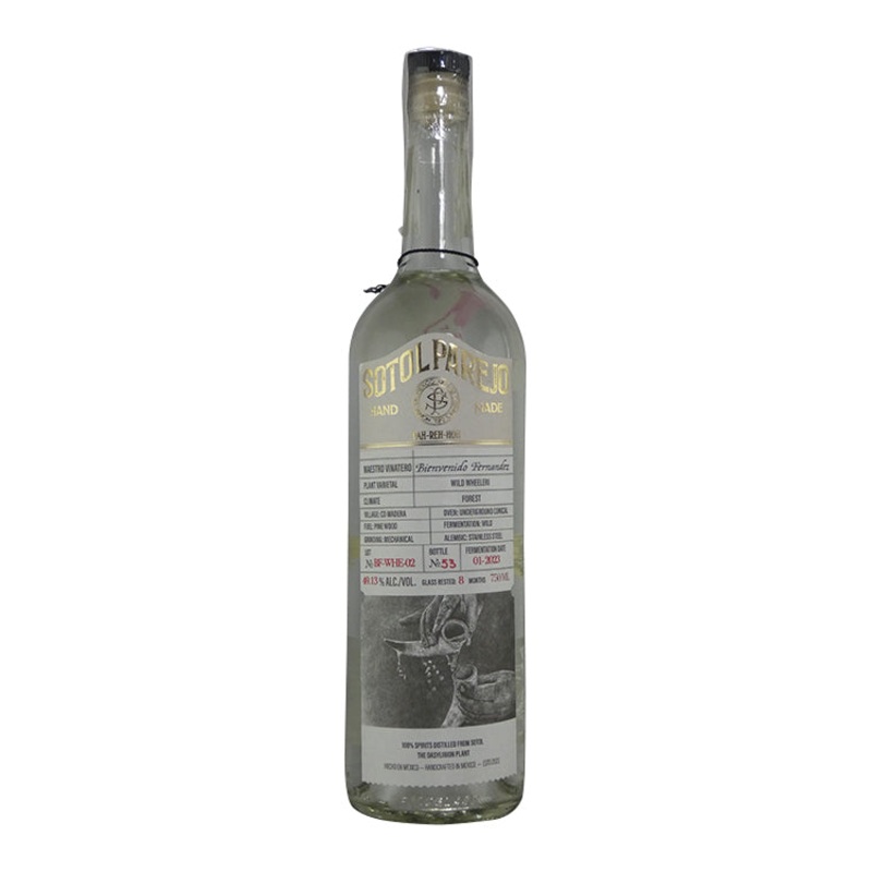 Sotol Parejo Bienvenido Fernandez Wild Wheeleri (750ml)