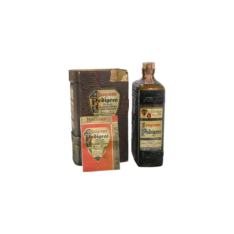 Seagram’s Pedigree 8 Year 1929 Canadian Tax Stamp. Import NYC (750ml)