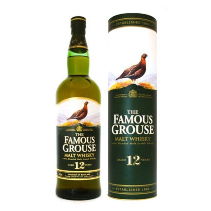 The Famous Grouse 12 Year Old Blended Malt Scotch Whisky (750ml)