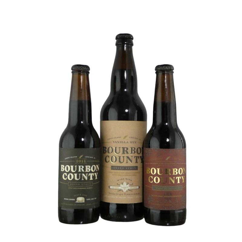 Goose Island Bourbon County ’14 Bourbon County 355ml, 14’Barleywine 355ml and 14′ Vanilla Rye 650ml