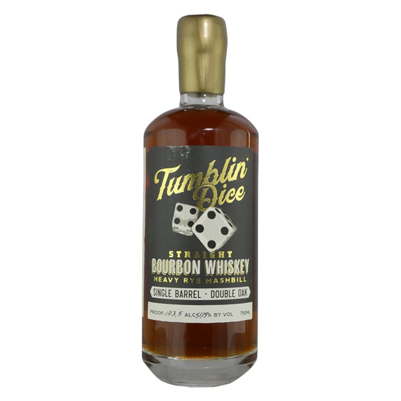 Tumblin Dice Double Oaked Heavy Rye Single Barrel #2 Whiskey Schneider’s 103.5 (750ml)