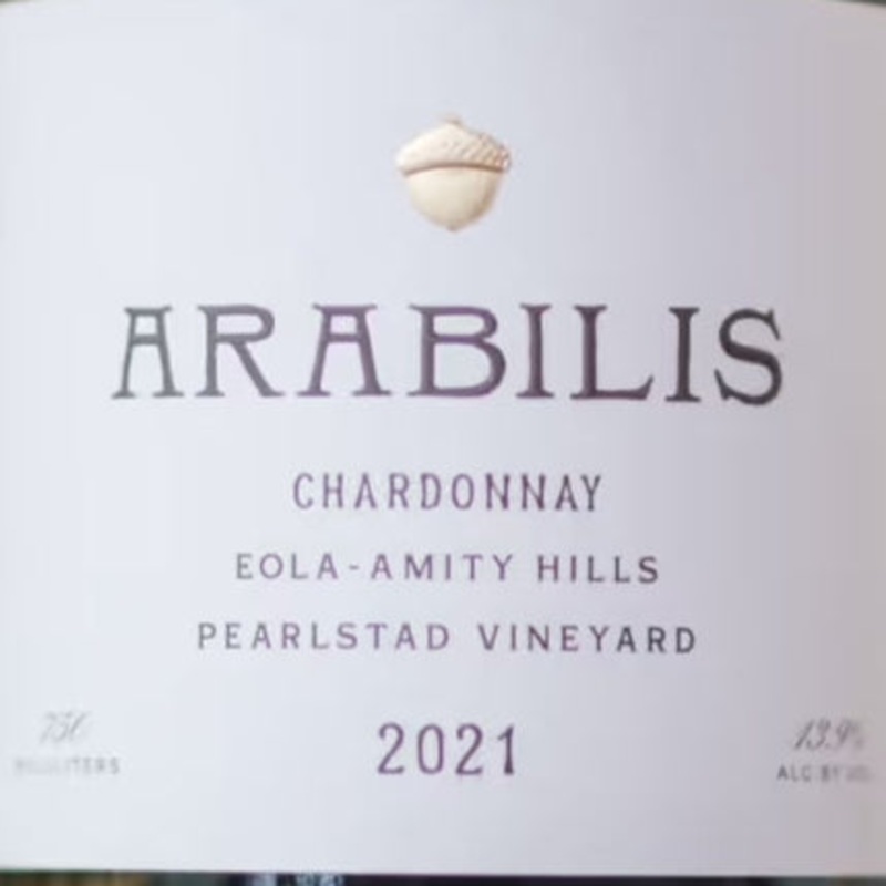 Arabilis Pearlstad Vineyard Eola-Amity Hills Chardonnay – 2021 (750ml)