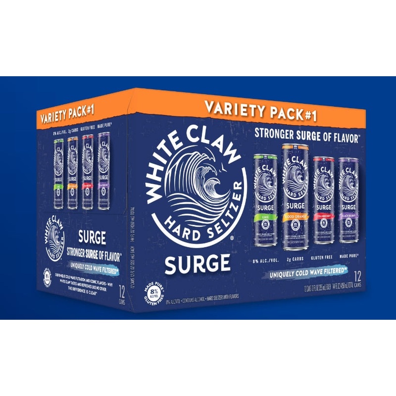 White Claw Surge Variety #2(12oz Can 12 Pk)