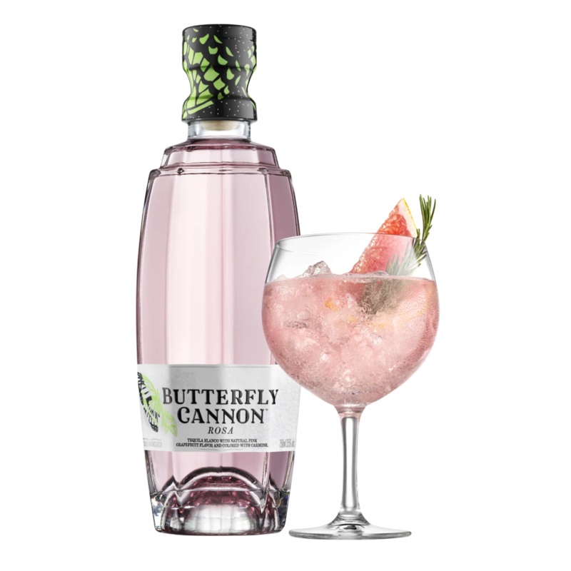 Butterfly Cannon Rosa Tequila (750ml)
