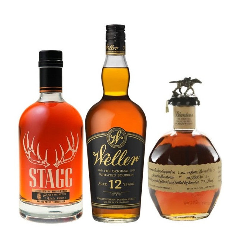 Blanton’s Single Barrel Bourbon, Stagg 127.6, & W.L. Weller 12Yr Bundle