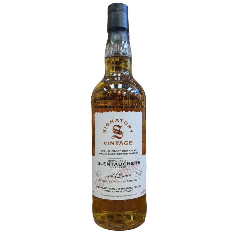Signatory 2012 Glentauchers 12-Year 1st Fill Oloroso Sherry Butt (700ml)