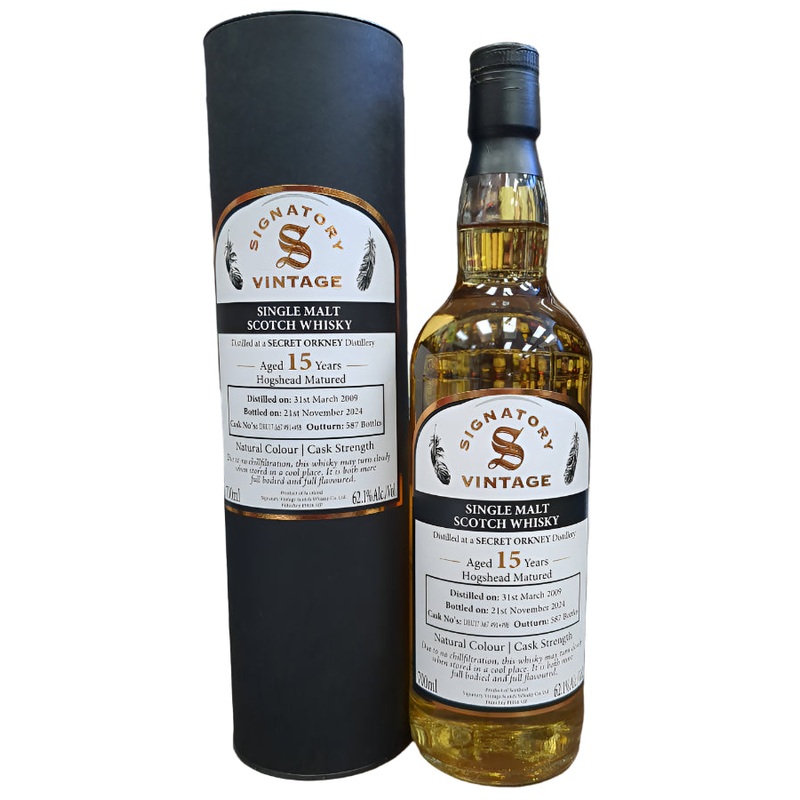 Signatory Secret Orkney Cask Strength 2009  15-year (700ml)
