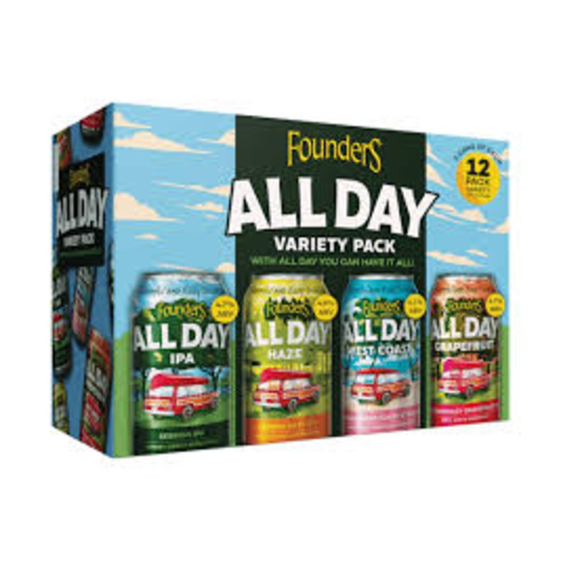 Founders All Day IPA Variety Pack(12oz Can 12pk)