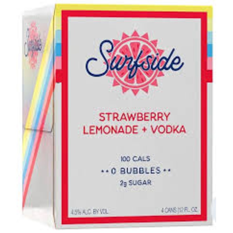 Surfside Strawberry Lemonade Vodka(12oz 4pk Can)