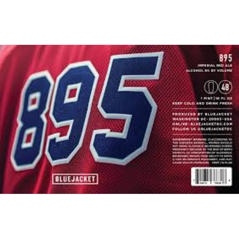 Bluejacket 895 Red Ale(16oz Can 4pk)