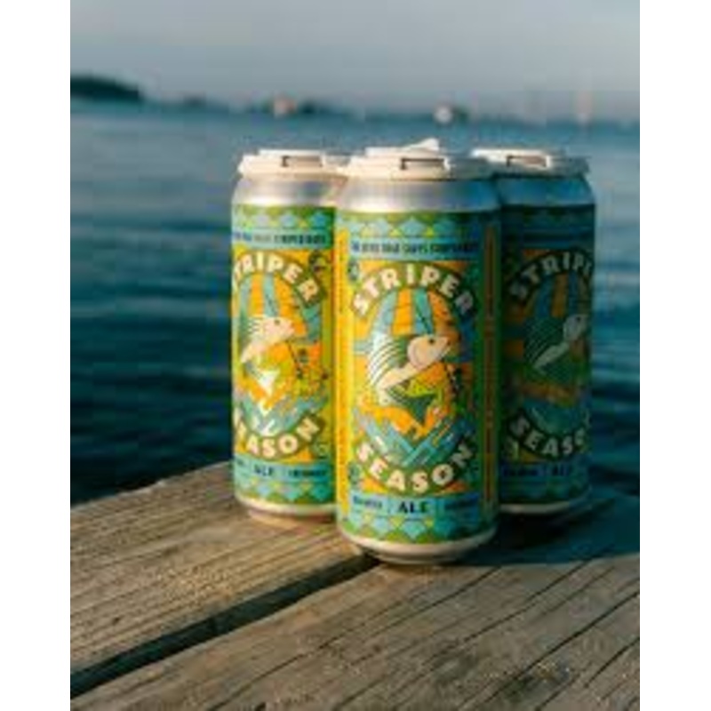 Oxbow Striper Season Blonde Ale(16oz Can 4pk)