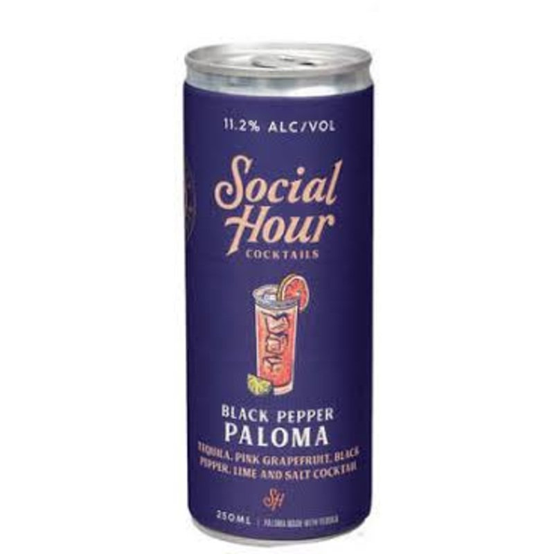 Social Hour  Black Pepper Paloma(12oz Can 4pk)