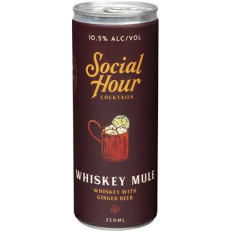 Social Hour Whiskey Mule(12oz Can 4pk)