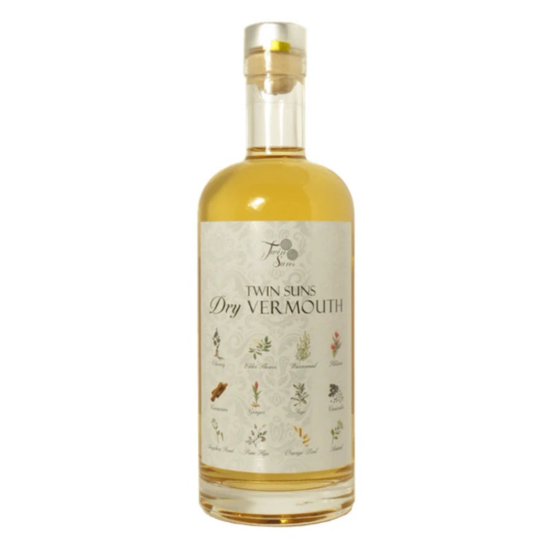 Twin Suns Dry Vermouth  – NV (750ml) Mevushal