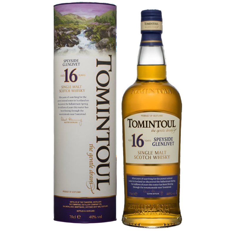 Tomintoul Speyside Glenlivet 16 years 40% (750ml)