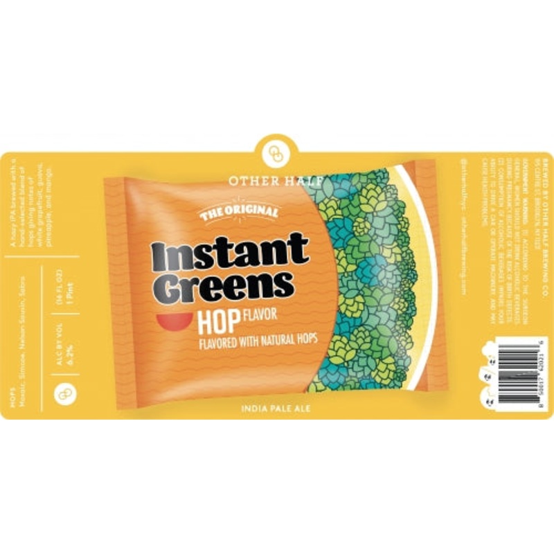 Other Half Instant Greens Hazy IPA(16oz Can 4pk)