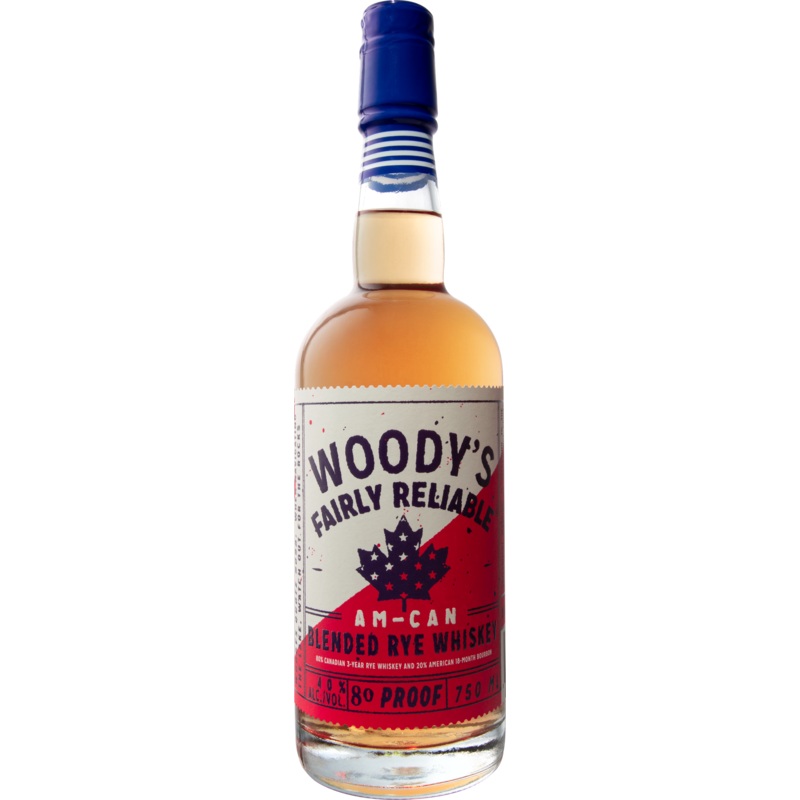 Woody’s Fairly Reliable ‘Am-Can’ Blended Rye Whiskey (750ml)