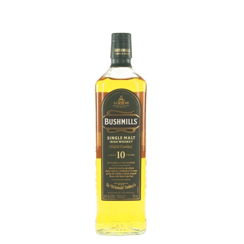 Bushmills 10 Year Old Single Malt Irish Whisky (750ml)