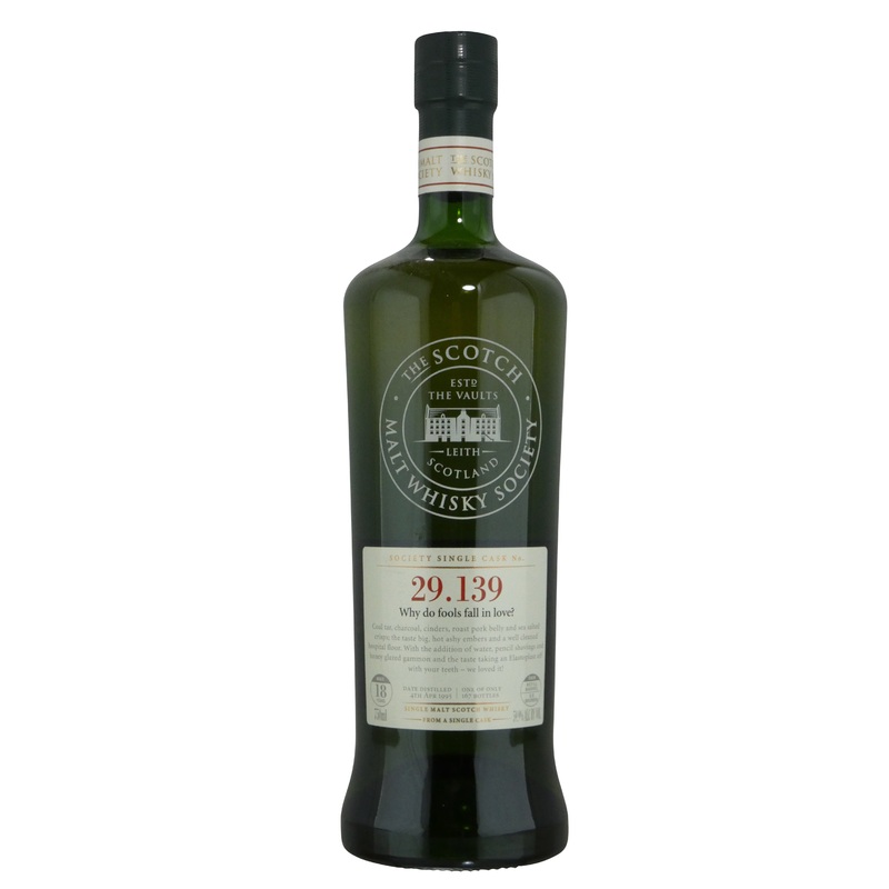 Scotch Malt Whisky Society, 29.139 (Laphroaig), Aged 18 years, 59.9% abv. (750ml)