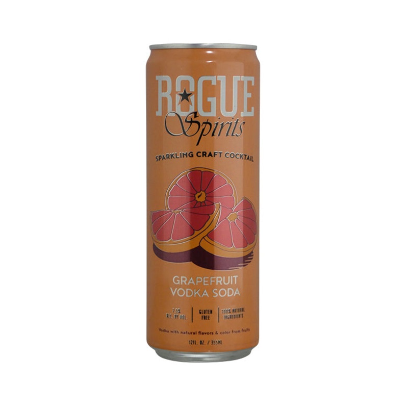 Rogue Spirits Sparkling Craft Cocktail Grapefruit Vodka Soda (12oz Can 4 Pk)