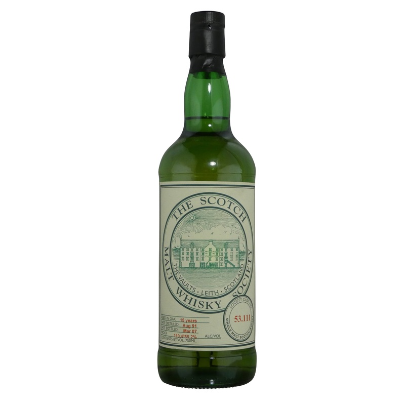 Scotch Malt Whisky Society, 53.111 (Caol Ila), Aged 15 years, 55.2% abv. (750ml)
