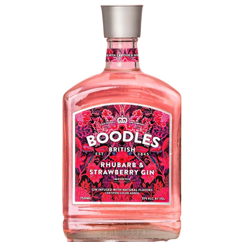 Boodles British Rhubarb & Strawberry Gin (750ml)